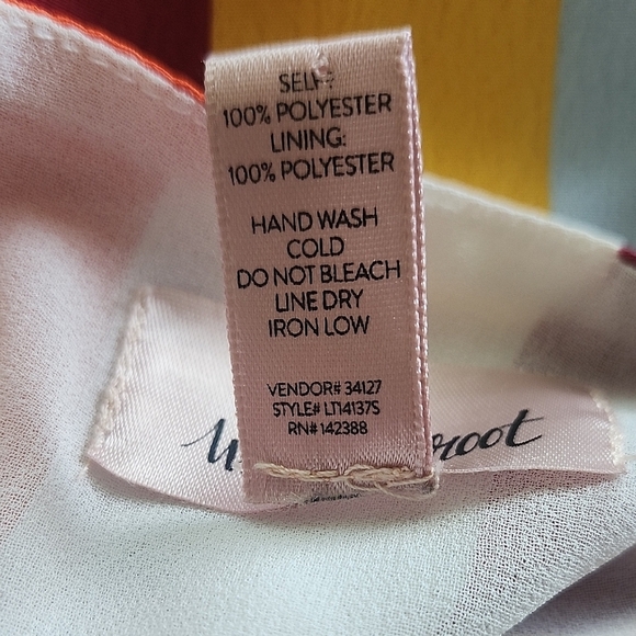 Willow + Root Rainbow Stripe Tie Front Halter Top Size Large 100% Poly - Picture 8 of 8